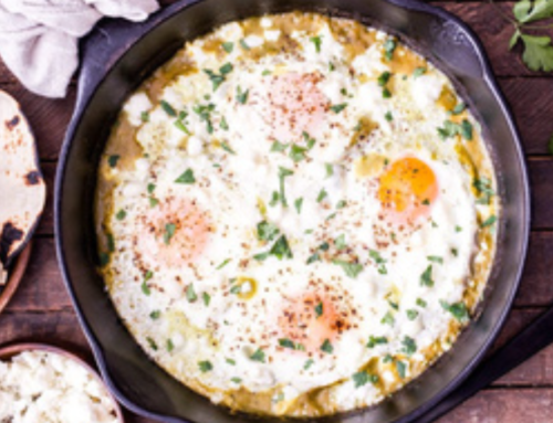 Salsa Verde Baked Eggs